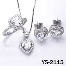 New Design Jewelry Set Heart Shape 925 Silver Jewelry.